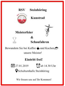 Flyer Meisterfeier 2019